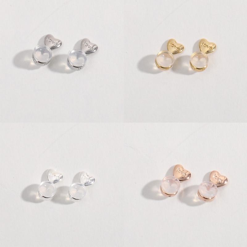 Set of 20 Earlobe Supports Stylish Adjustable Earring Lifter Ear Accessory Charm Easy To Use Silicone Earring Lifters