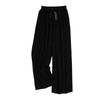 Women's Summer Thin Nine-Point Wide-Leg Pants Popular Style Can Be Weared Outer Artificial Cotton Home Pants