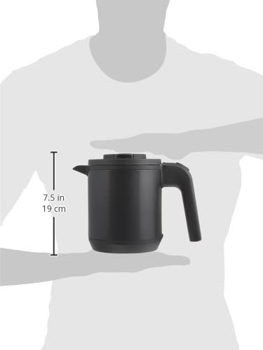 Tiger Electric Kettle, Steamless, with Anti-Tip and Spill Protection, 600ml, Matte Black, Wakuko PCK-H060KM
