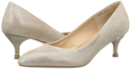 JILL STUART SHOE Women's Almond Toe Pumps, Size 6437 GD, Size 23.5 cm, E
