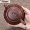 170ml Boutique Yixing Purple Clay Teapots Handmade Pot Raw Ore Purple Mud Kettle Chinese Zisha Tea Set Collection Craft Gift
