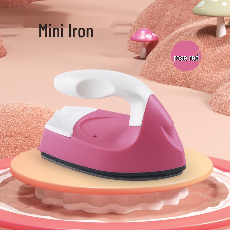 

Mini DIY Electric Iron for Children s Handmade Crafts: Creative Heat Transfer Tool for Cloth Patches and Hot Diamonds EU Standard розы красного