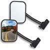 A21E-Door Off Mirror For Jeep Wrangler TJ JK 4X4 Off-Road Morror Rectangular Mirrors Side View Mirror, 2 Pack