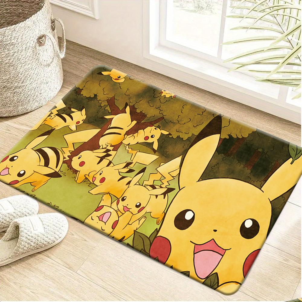 Pokemon Mermaid Characters Print Doormat Anti-slip Absorbent Floor Mat for Home Entrance Bedroom Living Room Decor