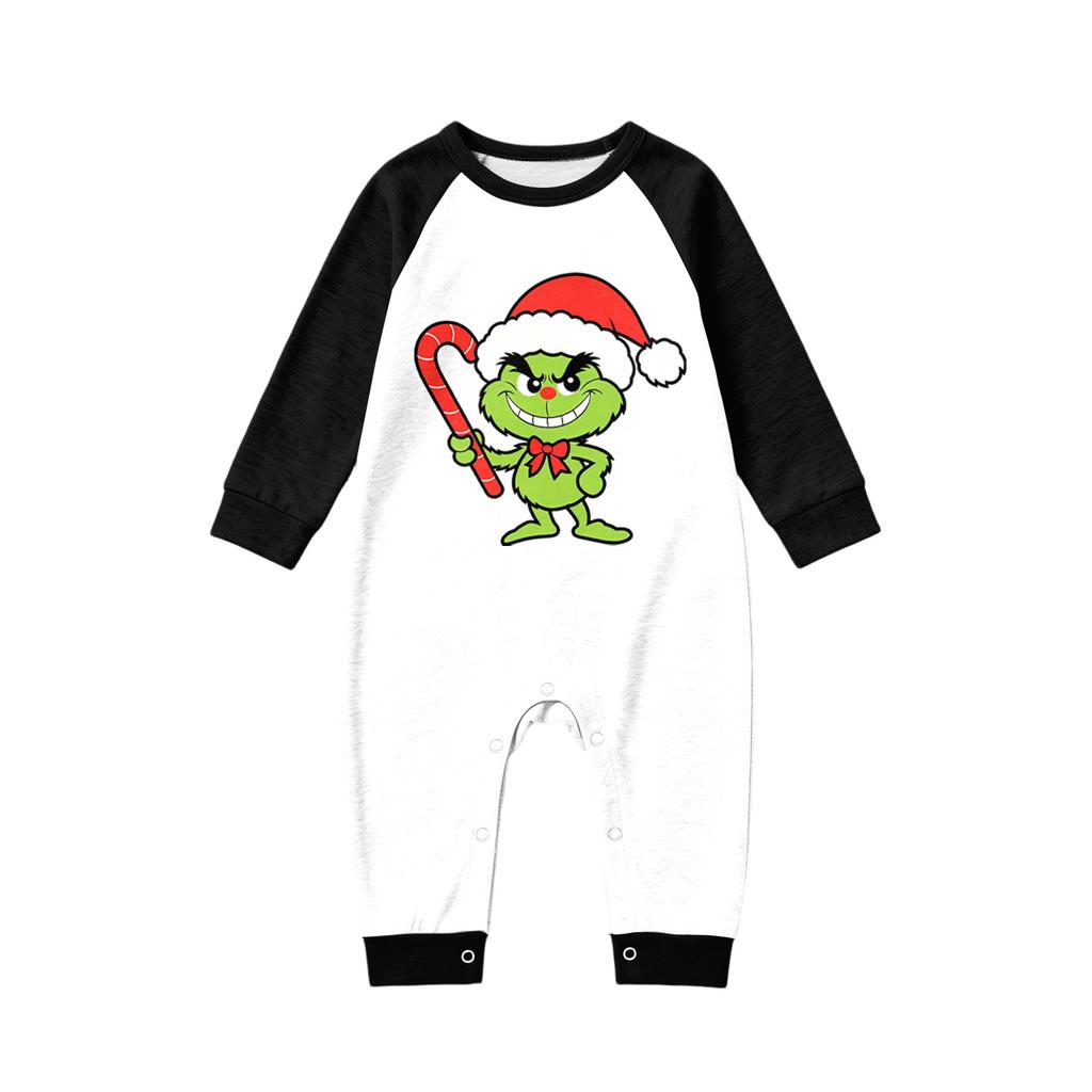 Matching Family Christmas Print Pajama Set with Long Sleeve and Pants for Holiday Loungewear