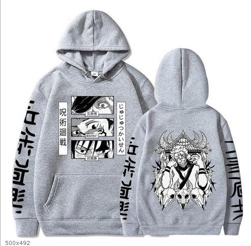 Anime Harajuku Printed Hoodie Autumn And Winter Fashion Men'S And Women'S Long-Sleeved Sweater Pullover