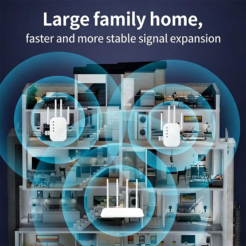 1 Pezzo Router Wifi Segnale a Lunga Portata Amplificatore Router 300Mbps Ripetitore Wireless Estensore Amplificatore Segnale Wifi 2.4G