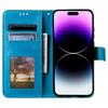 For iPhone 16 Pro Stand Case Imprinted Totem PU Leather Wallet Phone Cover