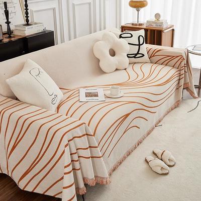 Line Chenille Sofa Cover Cloth, Universal for All Seasons, Simple, Modern and Fashionable Full Cover Sofa Cover, High-end Sofa Blanket