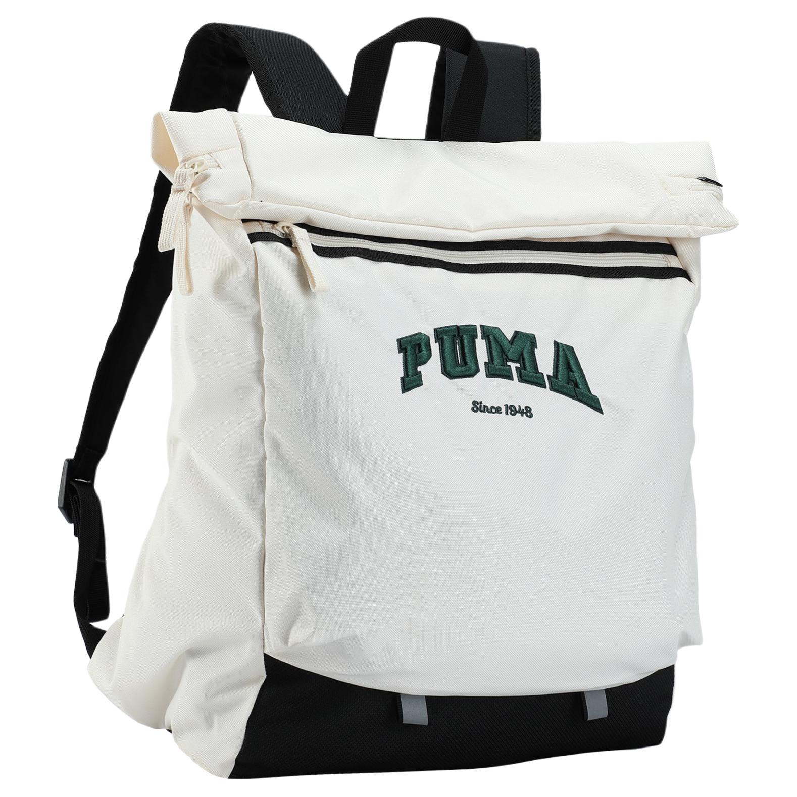 Puma Sports Casual College Style Fabric Backpack Unisex Backpack Almond 091251-03 Almond Candy