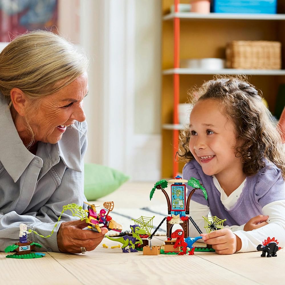 LEGO Marvel Spidey and His Amazing Friends Spidey and Goby Treehouse Adventure Toy Building Set for Kids 4-6 Years 11200