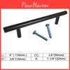 Elegant Black Cabinet Drawer Pull Stainless Steel T Bar For Modern Kitchen Hardware
