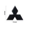 1Pcs Carbon Fiber Logo Steering Wheel Decal Logo 3D Sticker Car Badge Logo For Mitsubishi Outlander RalliArt ASX Pajero Lancer