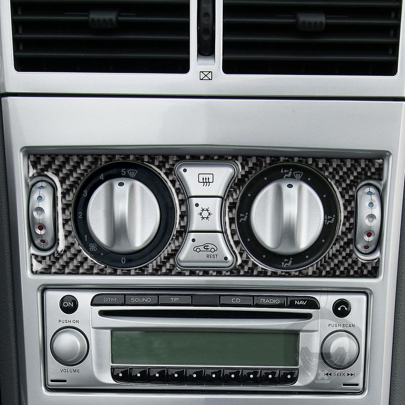 For Chrysler Crossfire 2003-2008 Real Carbon Fiber Stickers Central Air Conditioning Control Panel Car Accessories decorative