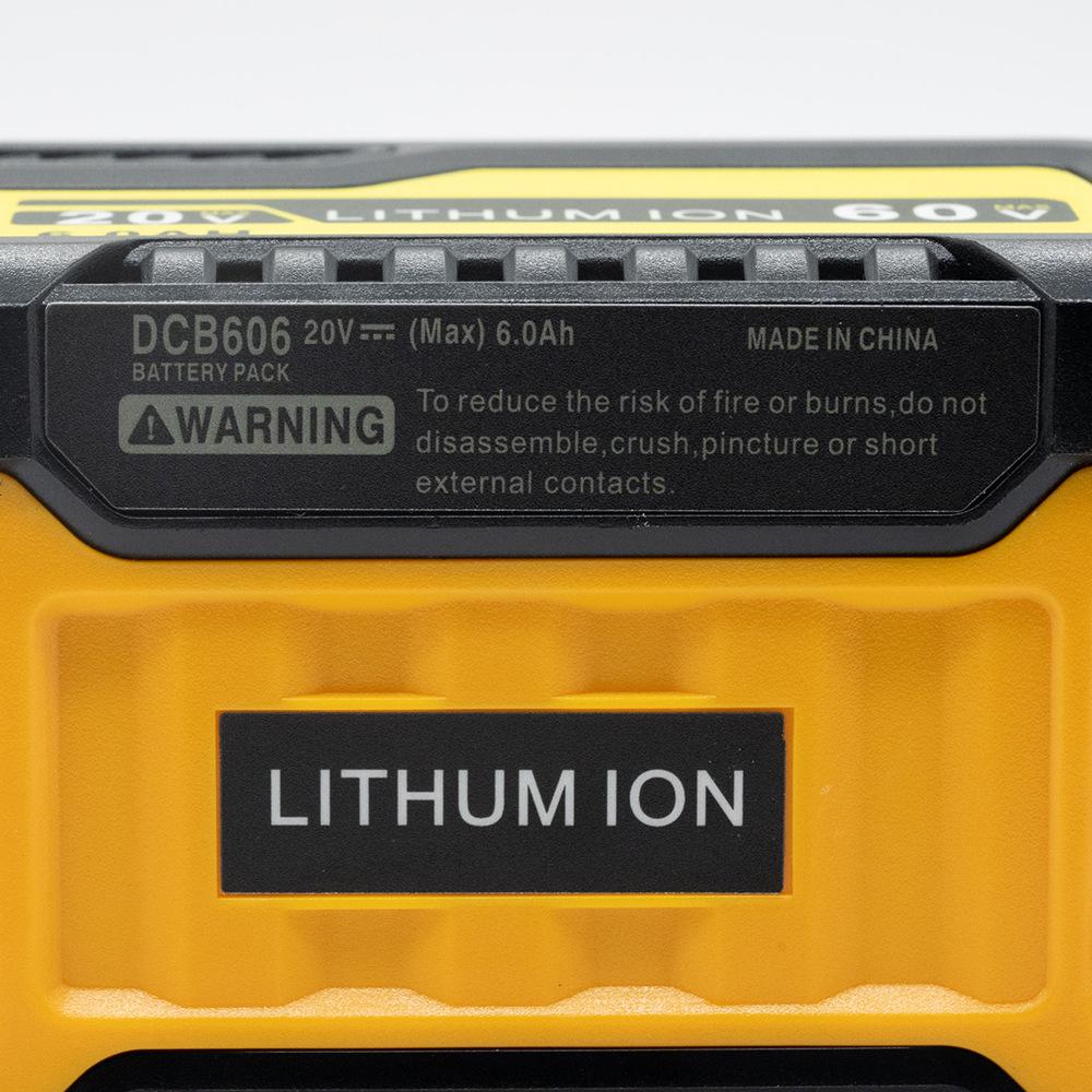 Compatible 6.0A Battery for DeWalt 20V-60V Tools