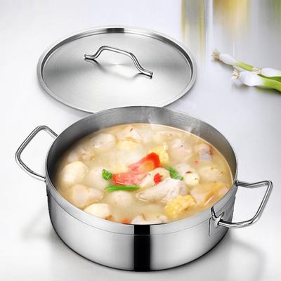 Stainless Steel Oven Cooking Handle Cookware Dutch Hot Soup Milk Pot with