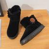 New Snow Boots Women's 2025 Winter New Velvet Thickened Warm Short Boots Internet Celebrity Anti-water Platform Cotton Shoes