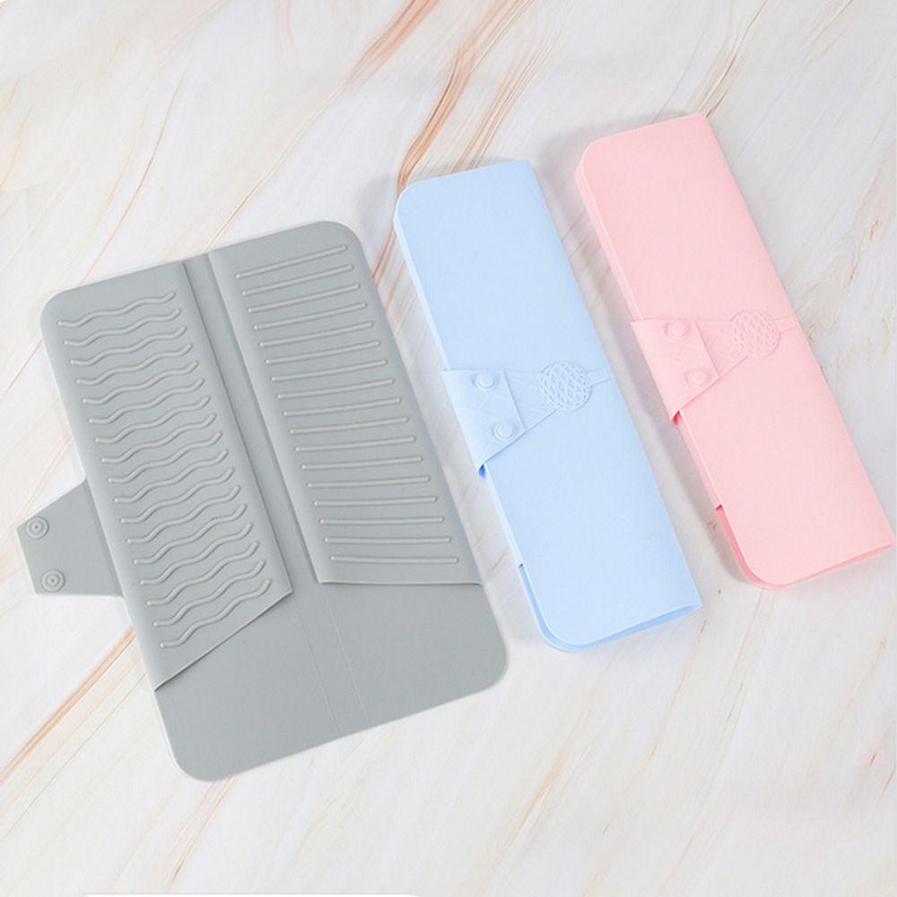 Folding Hair Curler Storage Bag Silicone Curling Iron Carrying Case  Travel Case