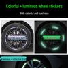 Colorful Luminous Tire Hub Reflective Stickers for Electric Cars