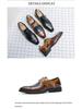 Plus Size Men's Color Block Buckle Monk Shoes - British Style Formal & Casual Leather Shoes