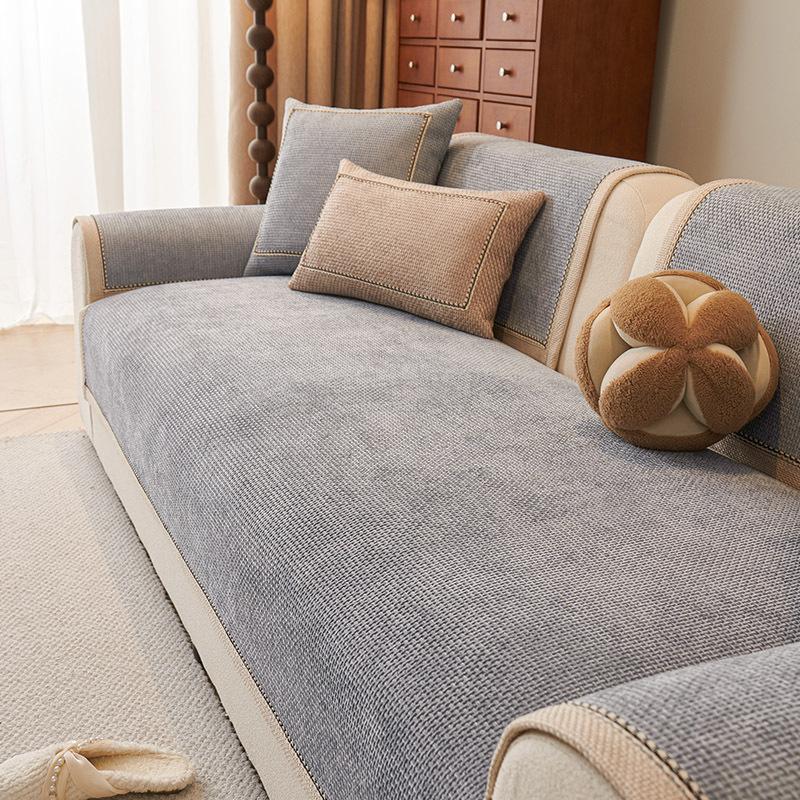 

Wide Edge Snow Neale Sofa Cover Fabric Nordic Style Anti Slip Sofa Cushion Cover Soft and Comfortable Suitable for All Seasons 70x70cm 1pcs
