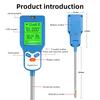 Yieryi 6 In 1 Soil PH Meter Moisture Temperature Light EC Fertility Tester Digital Garden Plant Soil Detector for Vegetable Farm