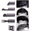 5Pcs Men's Hair Styling Combs and Brush Set - Roller Brush for Adding Volume, Pompadour, Slicked-back, Fauxhawk, Undercut Styling Combs