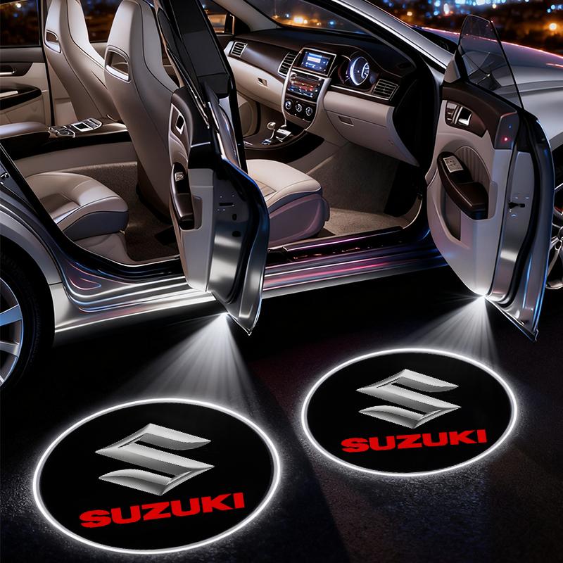 

Car door LED decoration wireless welcome light sign projector for Suzuki Swift Jimny Grand Vitara SX4 Samurai Spacia Liana Car