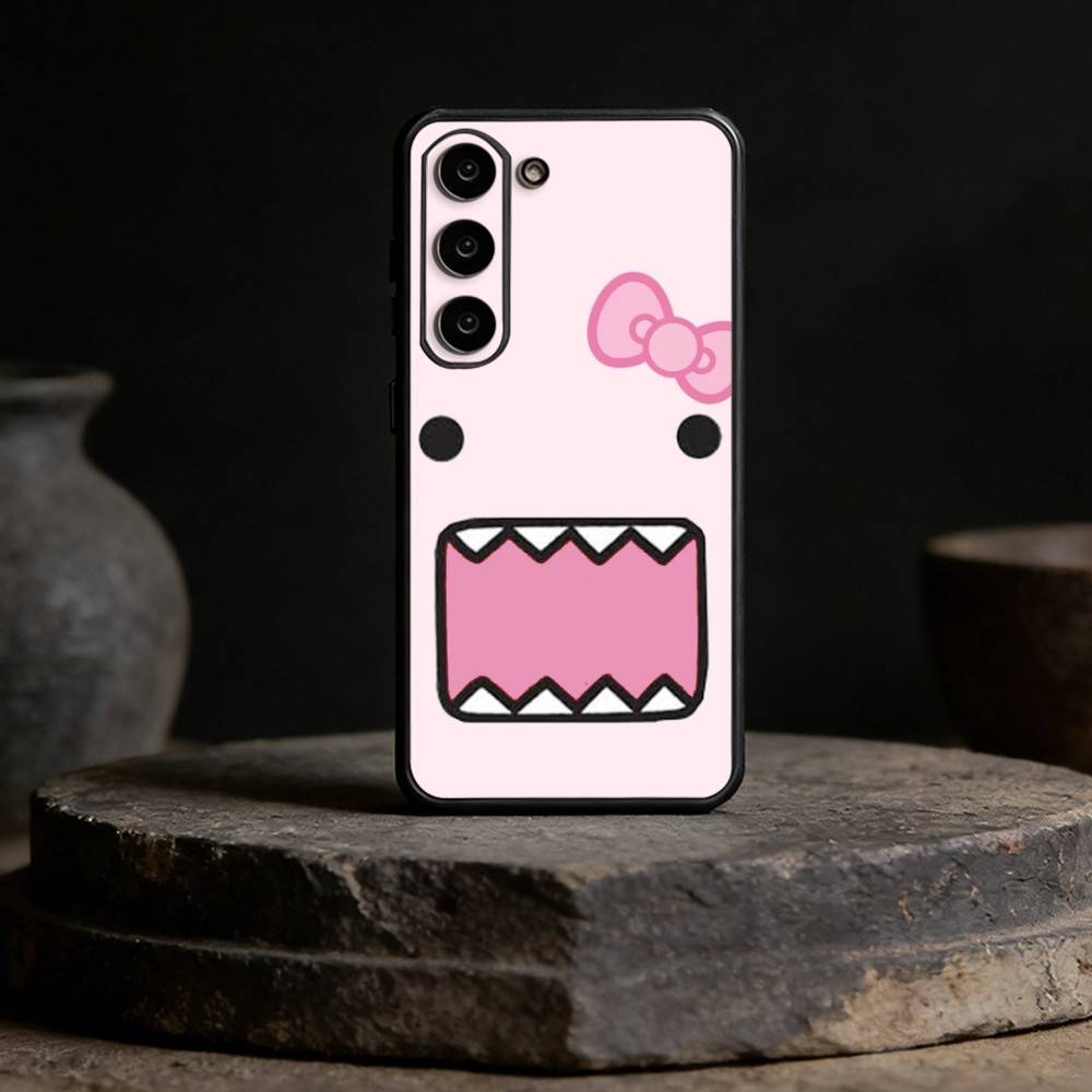 Cute Domo-kun Phone Case Phone Case For Samsung Galaxy A20,21s,22,31,32,52,53,72,73,80,91 Soft Black Shell