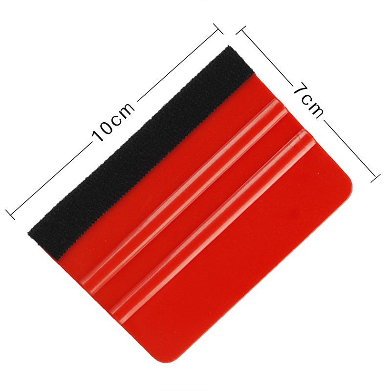 Transparente Autofolie Werkzeug - Unsichtbarer Folienrakel mit Tuch für Farbwechsel