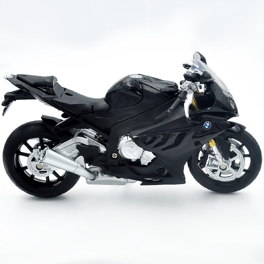 1/12 Závodní motocykly Simulace Slitina Model motocyklu s helmou Zvuk a světlo Sbírka Dětské hračky