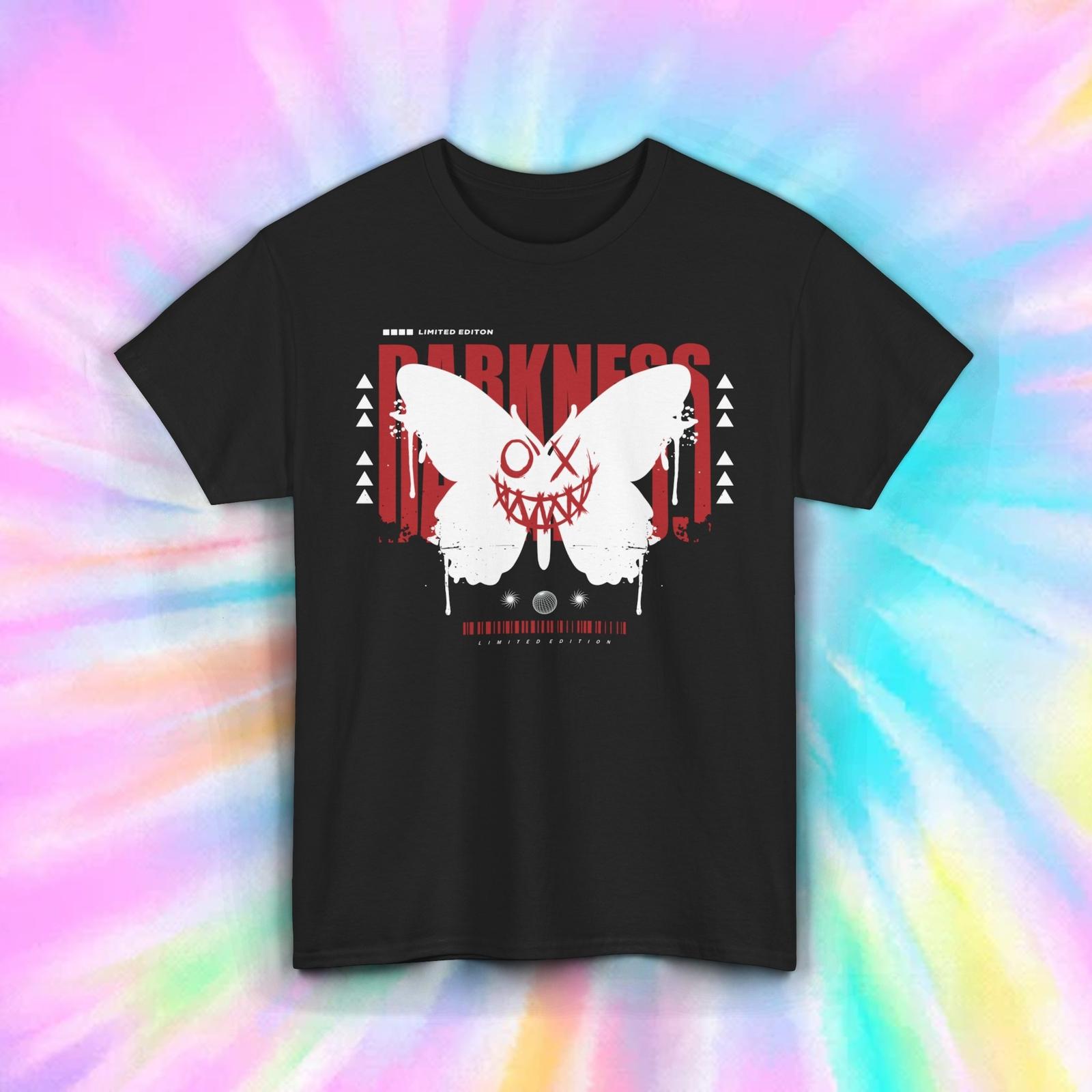 Darkness Butterfly T-Shirt Mens Womens Tees Top | Gothic Creepy Graphic Tee | S-5XL S