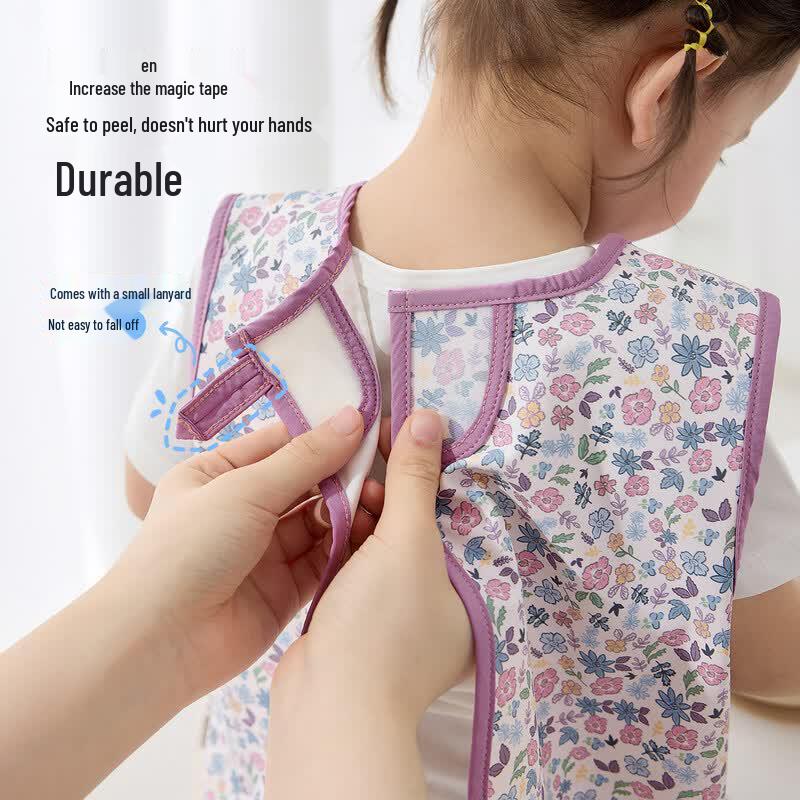 Niduo Bear Kids' Waterproof Eating Bib Smock