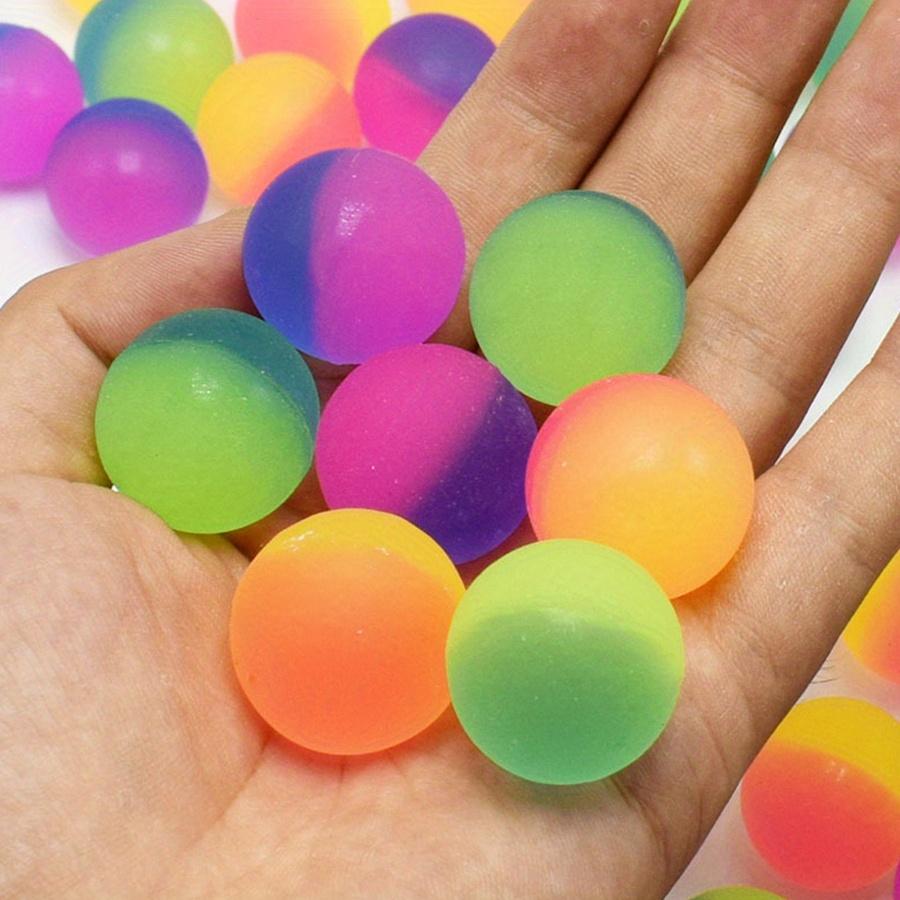 12pcs 2.5cm Rainbow Rubber Bouncy Balls - Bulk Party Favors, Carnival Prizes, Goodie Bag Fillers, Classroom Rewards JXB