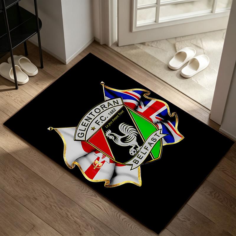 Glentoran FC A rug suitable for office chair areas living rooms and computer desks perfect for home offices and an ideal holiday gift
