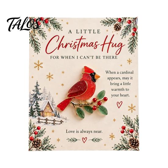 Thoughtful Little Gifts for Christmas Hug Pocket Card, Mini Festive Greeting Card Adorable Characters Decor with Envelope, Holiday Gift Tag
