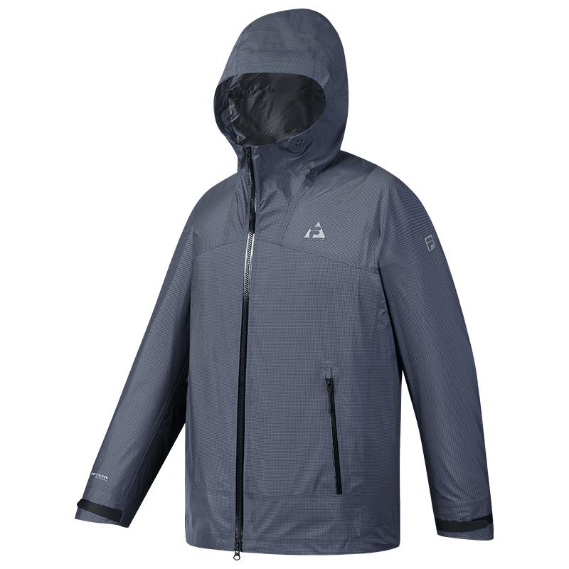 

FILA Men s Hooded Outdoor Water-Resistant Jacket M