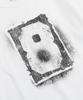 Beulonseun Spray Number Loopwheeled Graphic Tee White