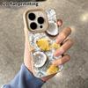 Phone Case: 2D Flat Lambskin Suitable for iPhone 18 17 16 15 14 13 Pro Protective Case, Pineapple Ice, Christmas and Halloween Gifts