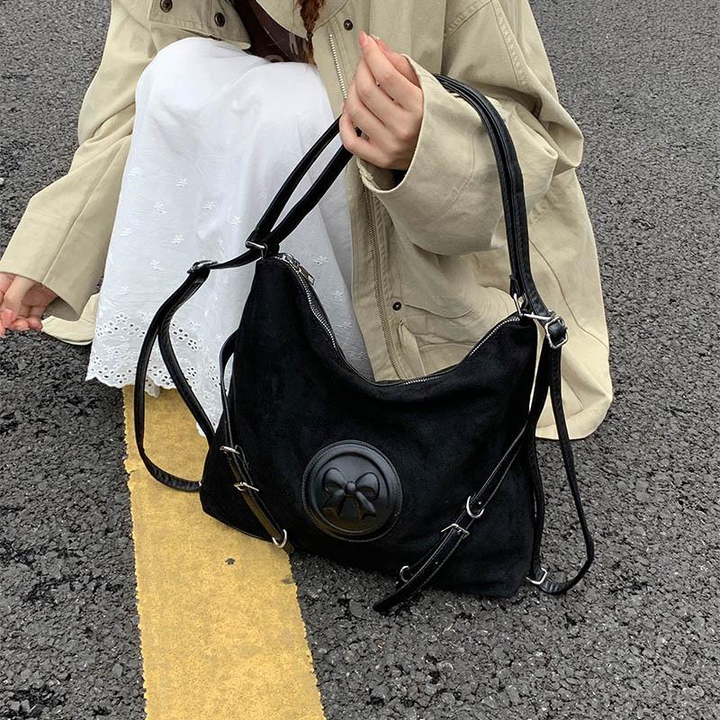 Casual Soft Surface Large-capacity Bag New Women's Bag Autumn and Winter Versatile Shoulder Bag Commuter Double Back Bag