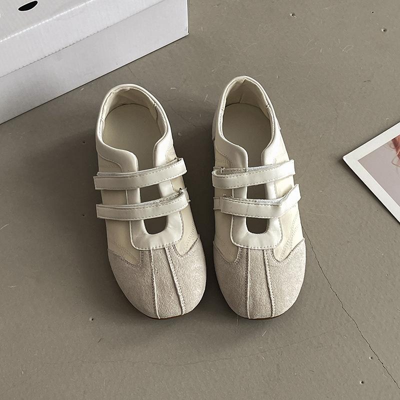 

Модные туфли Dexun на липучке с неглубоким вырезом и拼接， женские, лето 2025, новая повседневная обувь для скейтборда, спортивная обувь, одинарная обувь 40