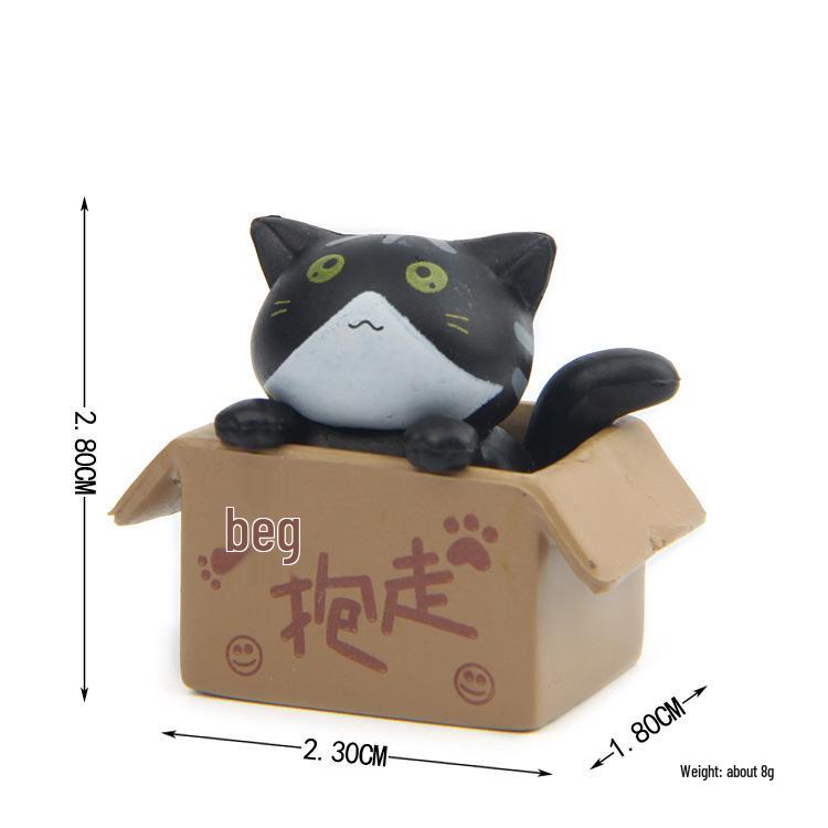 Katze Mikro-Landschaftsgarten Ornament - Cartoon Nimm mich mit Bonsai Kunst Dekoration.