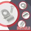 3/16" Stainless Steel Brake Line Clamps with Screw Street Rod  Dune 48 pcs