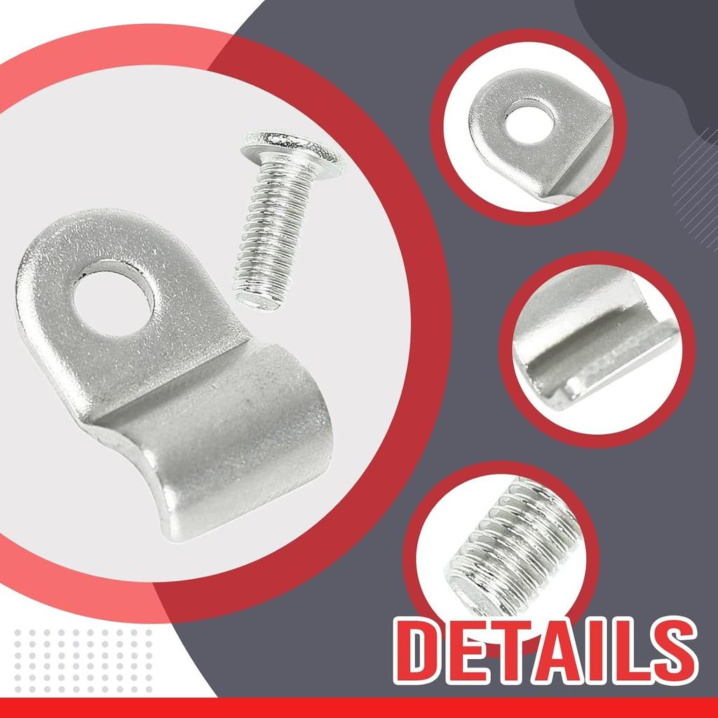3/16" Stainless Steel Brake Line Clamps with Screw Street Rod  Dune 48 pcs