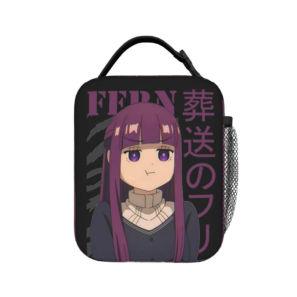 Frieren Himmel Insulated Lunch Bag High Capacity Sousou No Frieren Reusable Thermal Bag Tote Lunch Box Work Outdoor Food Bag