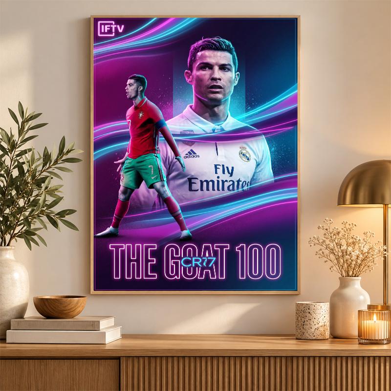 Cristiano Ronaldo Diamantmalerei Set 5D Vollbohrer DIY Diamantmosaik Wandkunst Heimdekoration
