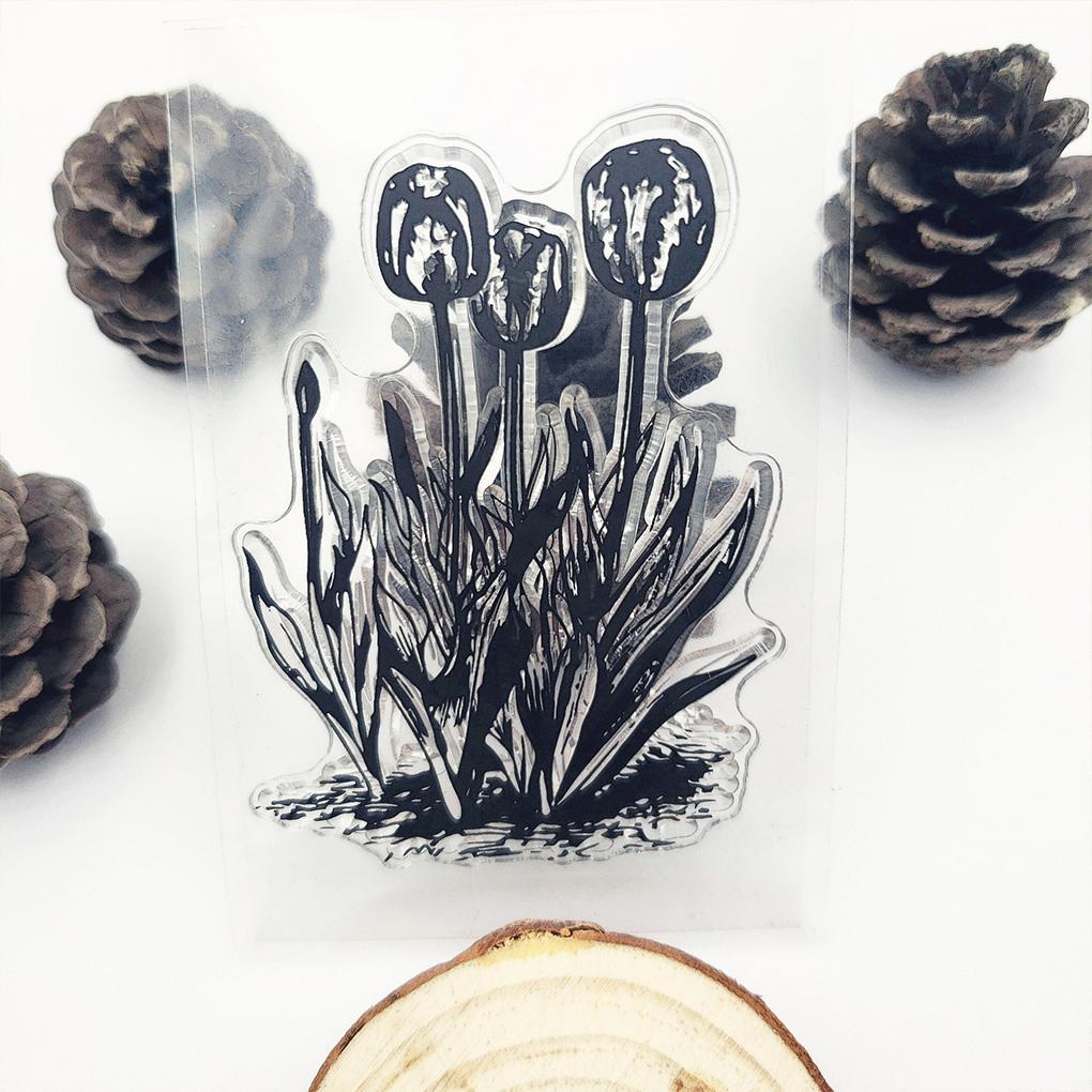 Stamps Kit Clear Card Making Sunflower Stamping Seal Exquisite Silicone Stamp Recording Workmanship Transparent Stampers