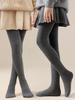 Girls' Ballet Dance Socks: Velvet-Lined Winter Tights for Warmth