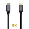 Aisens HDMI 2.1 8k Cable Aisens A150-0426/ Hdmi Male - Hdmi Male/ 1m/ Gray Black