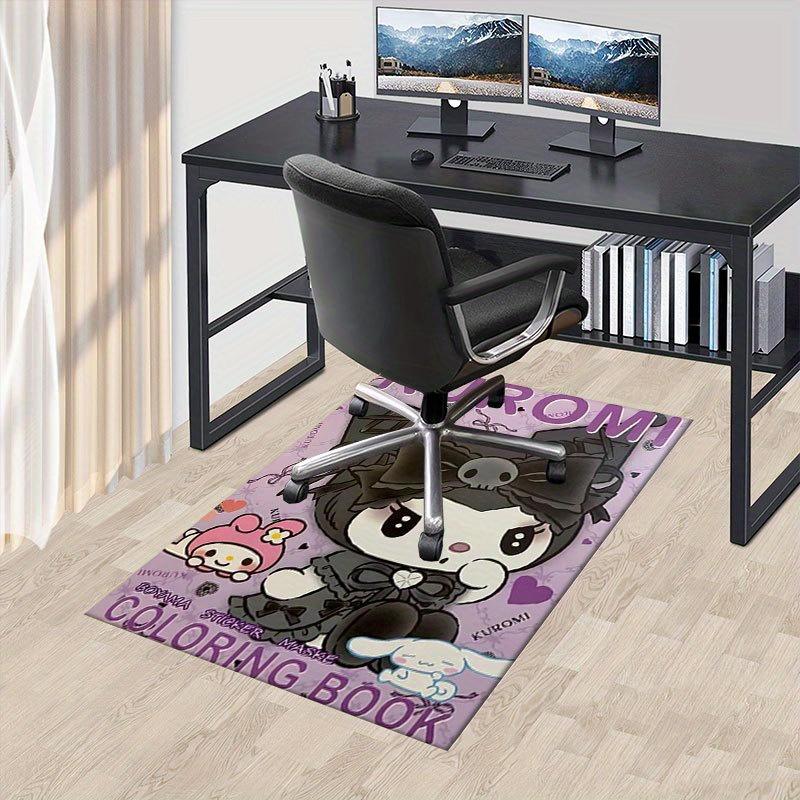 

1pc Sanrio Kuromi Mermaid Printed Office Carpet Rectangle Rug Under The Table,Perfect Room Decor for Living Room, Bedroom, Kitchen, Non-slip Floor Mat 60cm by 90cm